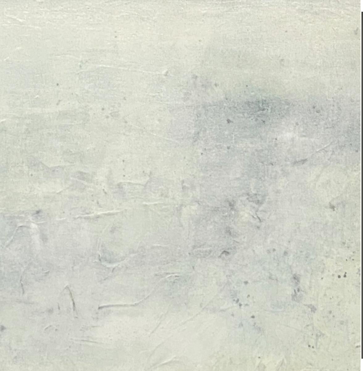 Es war ein nebliges Tag, zeitgenössische Landschaft, Meeresschaum, ätherische abstrakte Malerei   (Abstrakter Impressionismus), Painting, von Juanita Bellavance 