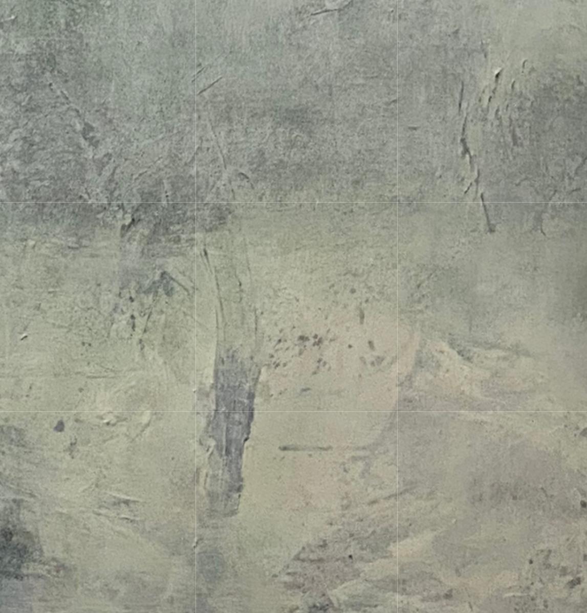 It was a misty day, Contemporary landscape, seafoam, ethereal abstract,   For Sale 3