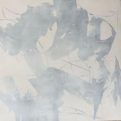 Legendary 4, neutral blue, contemporary abstract, original wall art