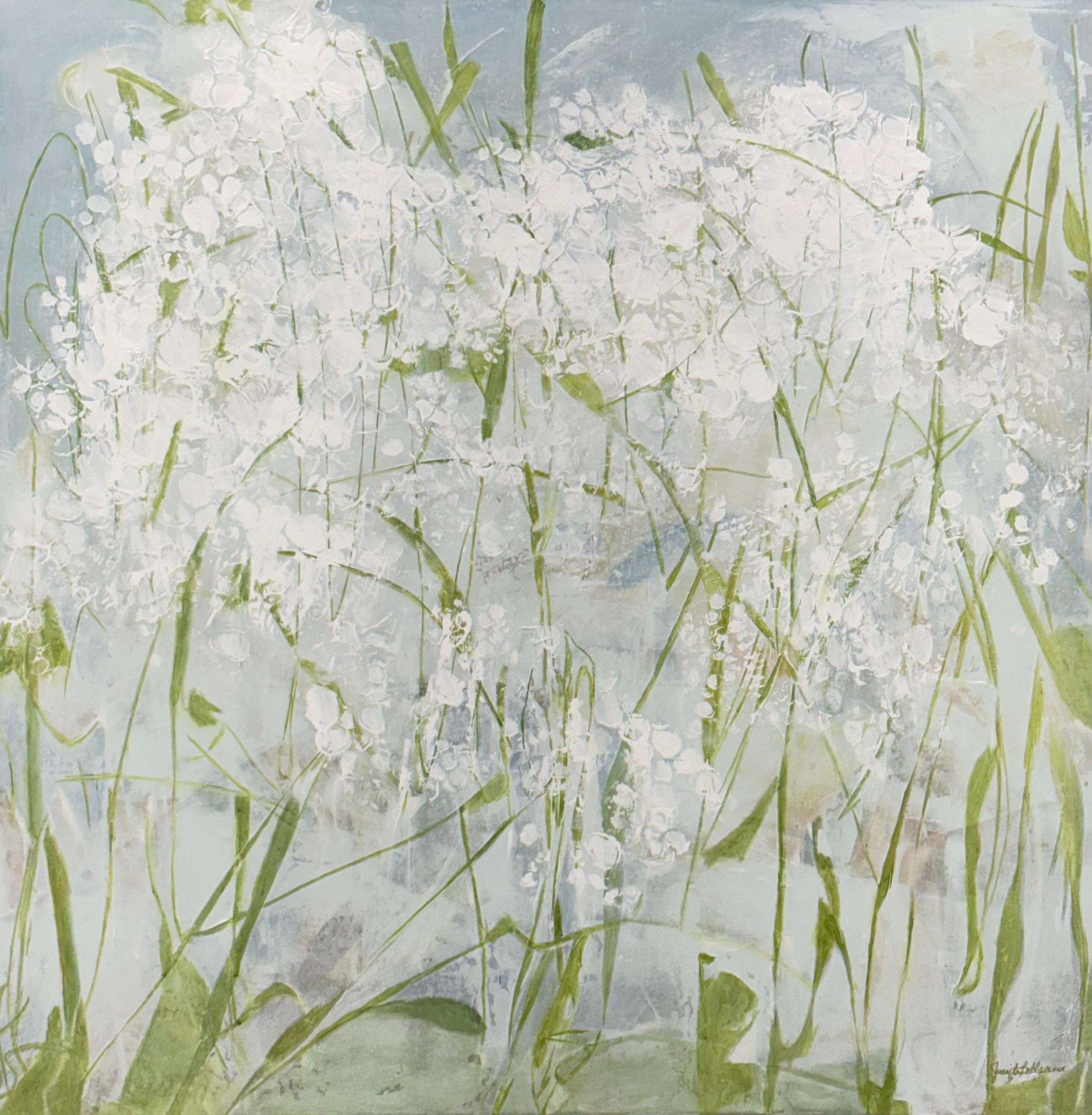 Luminous Reserve – Original Abstract Botanical Painting