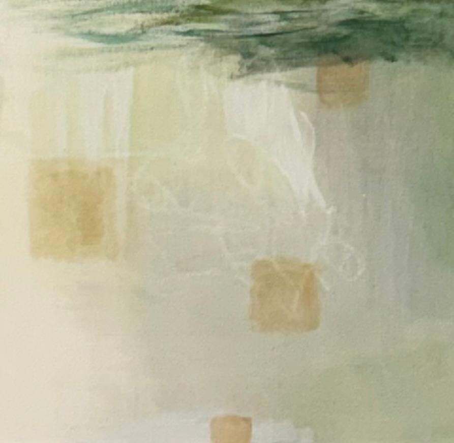 Mystique 7, blue, earthy, green, white, calm, atmospheric For Sale 3