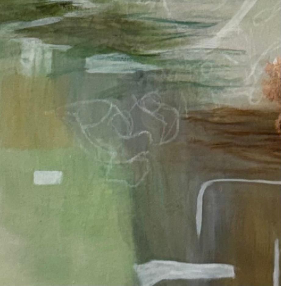 Mystique 7, blue, earthy, green, white, calm, atmospheric For Sale 4