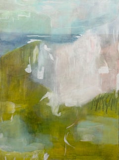 Natural Wonder 1, pink, yellow green, blue