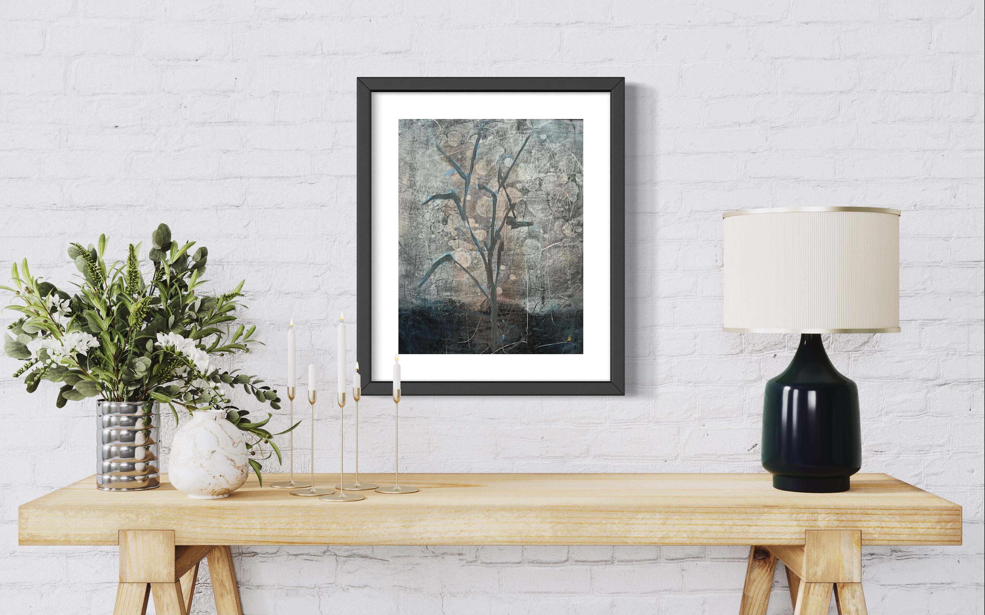 Naturally 1, neutral, framed, nature inspired  For Sale 9