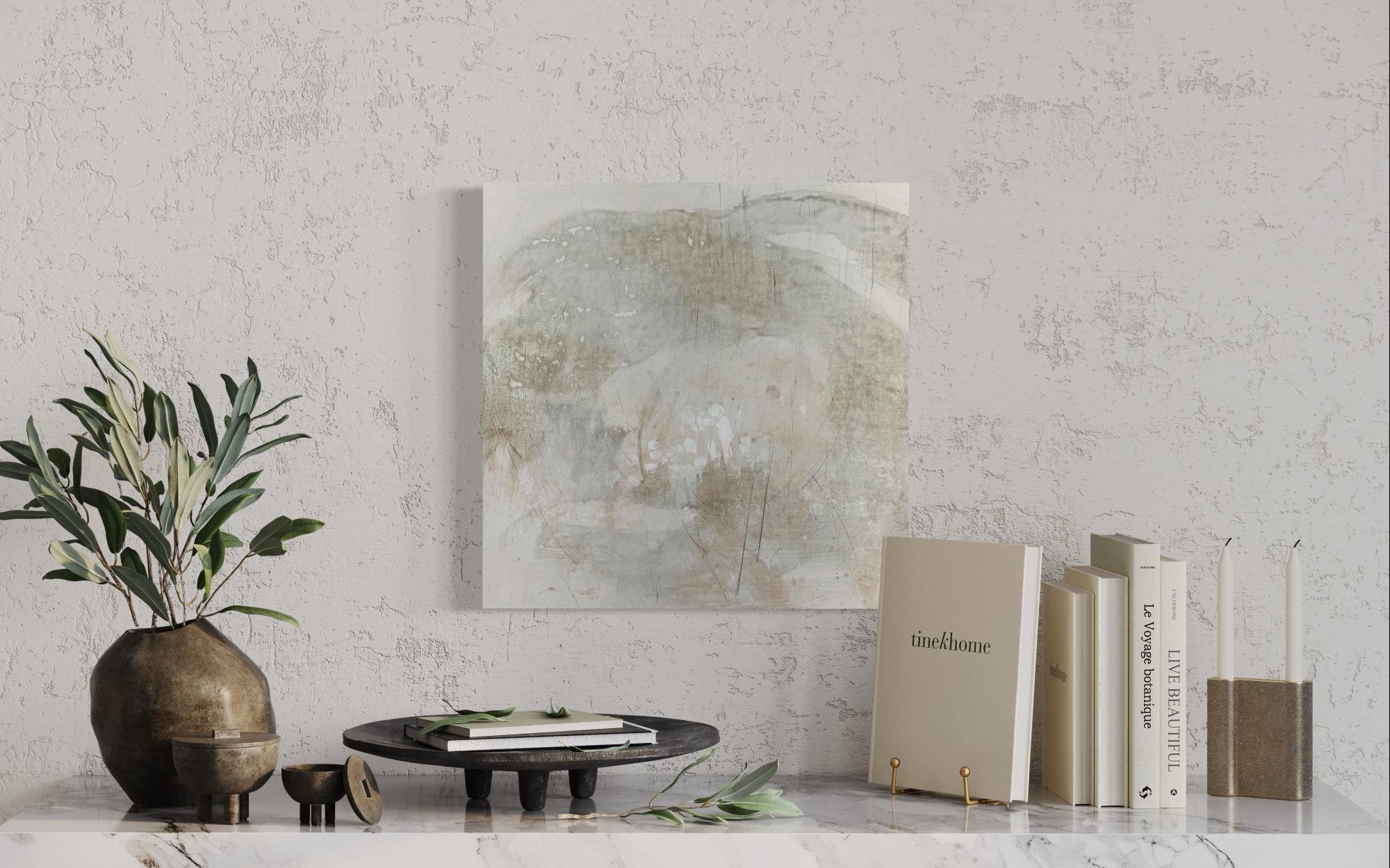 Organico 3, 2023, Neutro, terroso, espressionismo astratto - Painting Impressionismo astratto di Juanita Bellavance 