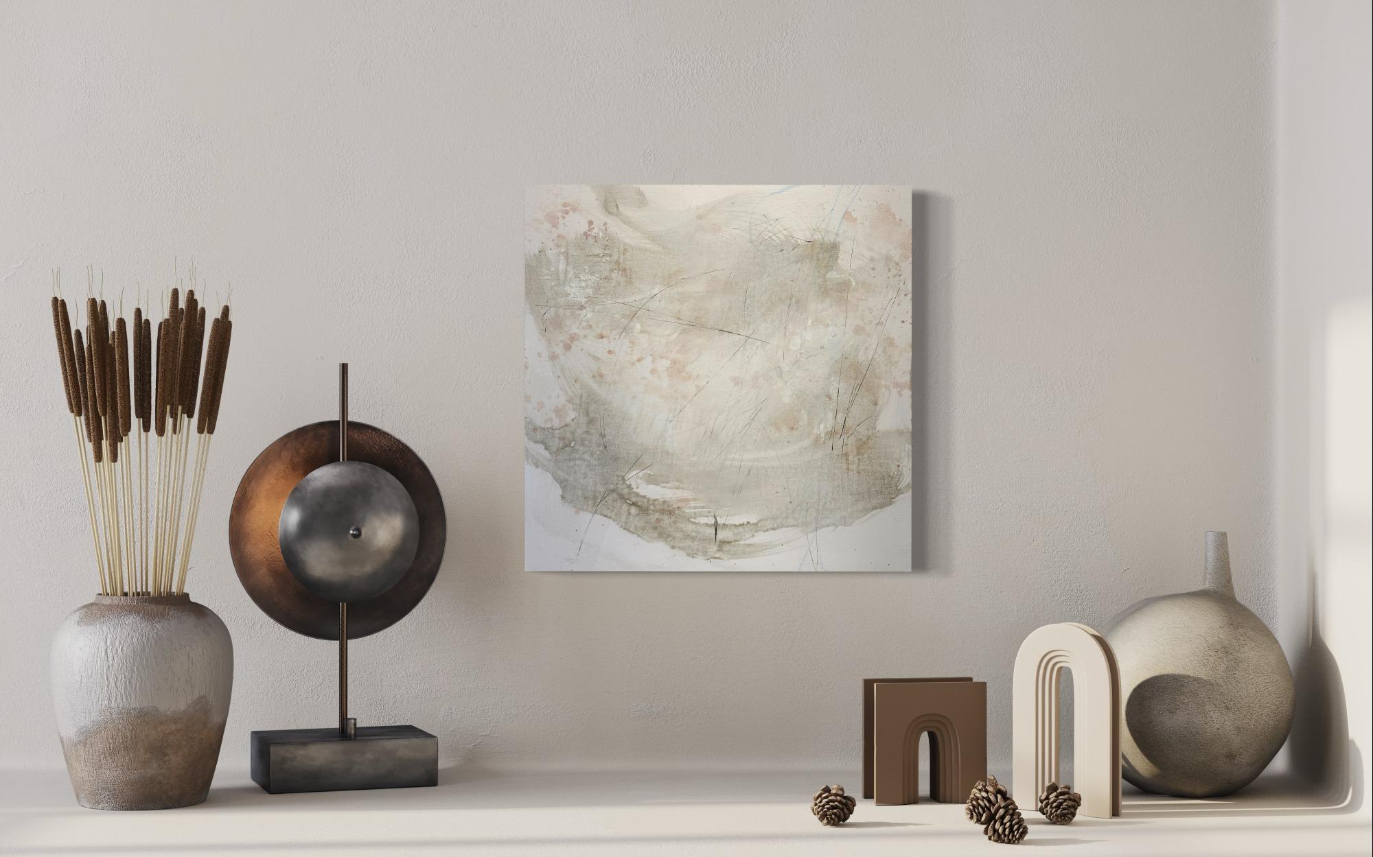 Organisch 4, 2023, Neutral, erdig, abstrakter Expressionismus (Abstrakter Impressionismus), Painting, von Juanita Bellavance 