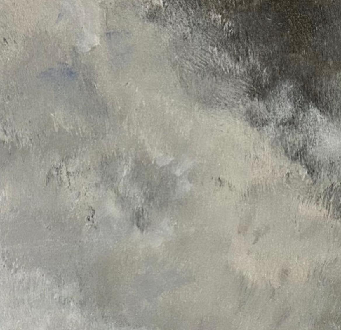 Some simple dirt, neutral landscape, 2021, Acrylic on canvas - Abstract Impressionist Painting by Juanita Bellavance 