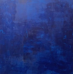 La mer profonde, océan contemporain, bleu foncé, essence de l'océan, art de Floride