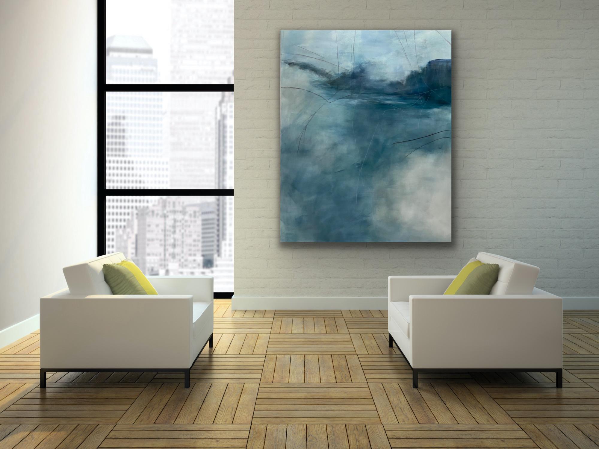 Sense of spirit, From the Chestatee River portfolio, contemporary water, blue For Sale 5