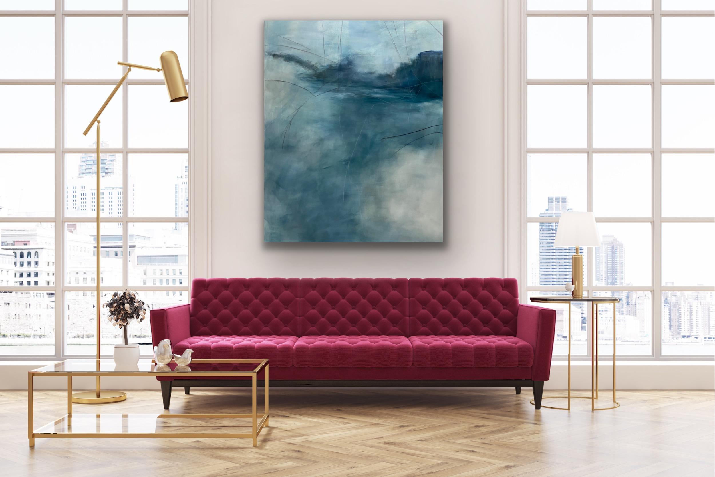 Senso dello spirito, Dal portfolio del fiume Chestatee, acqua contemporanea, blu in vendita 7