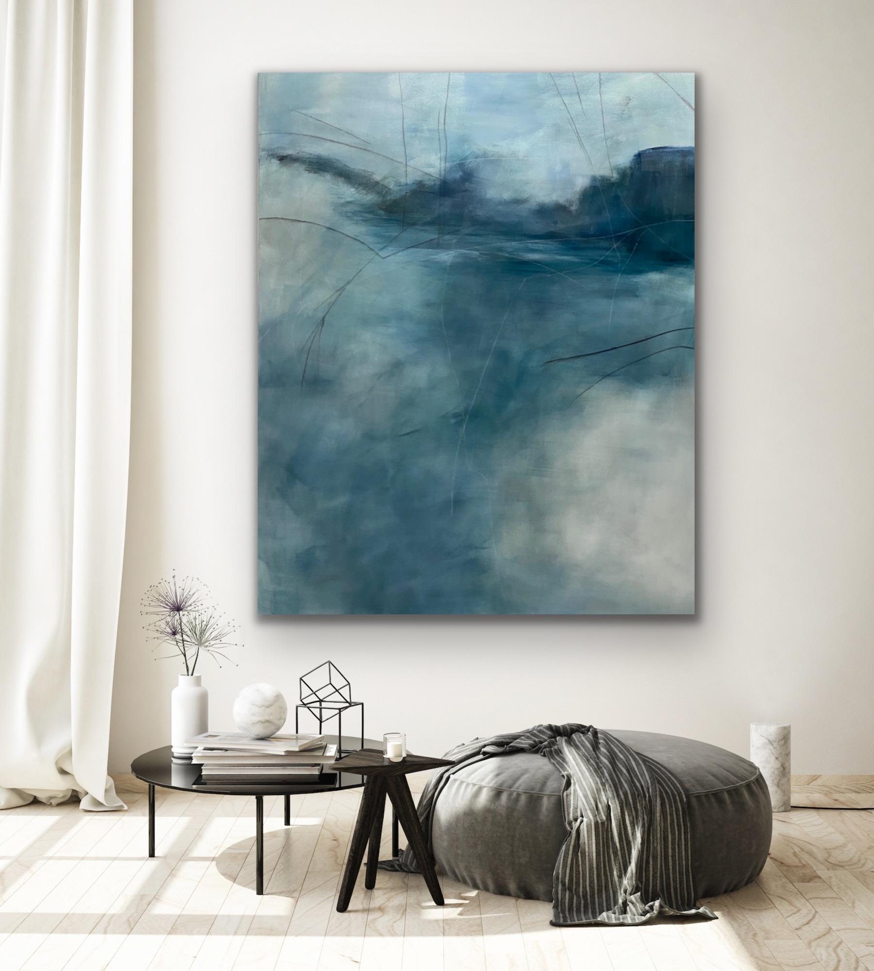 Sense of spirit, From the Chestatee River portfolio, contemporary water, blue For Sale 7