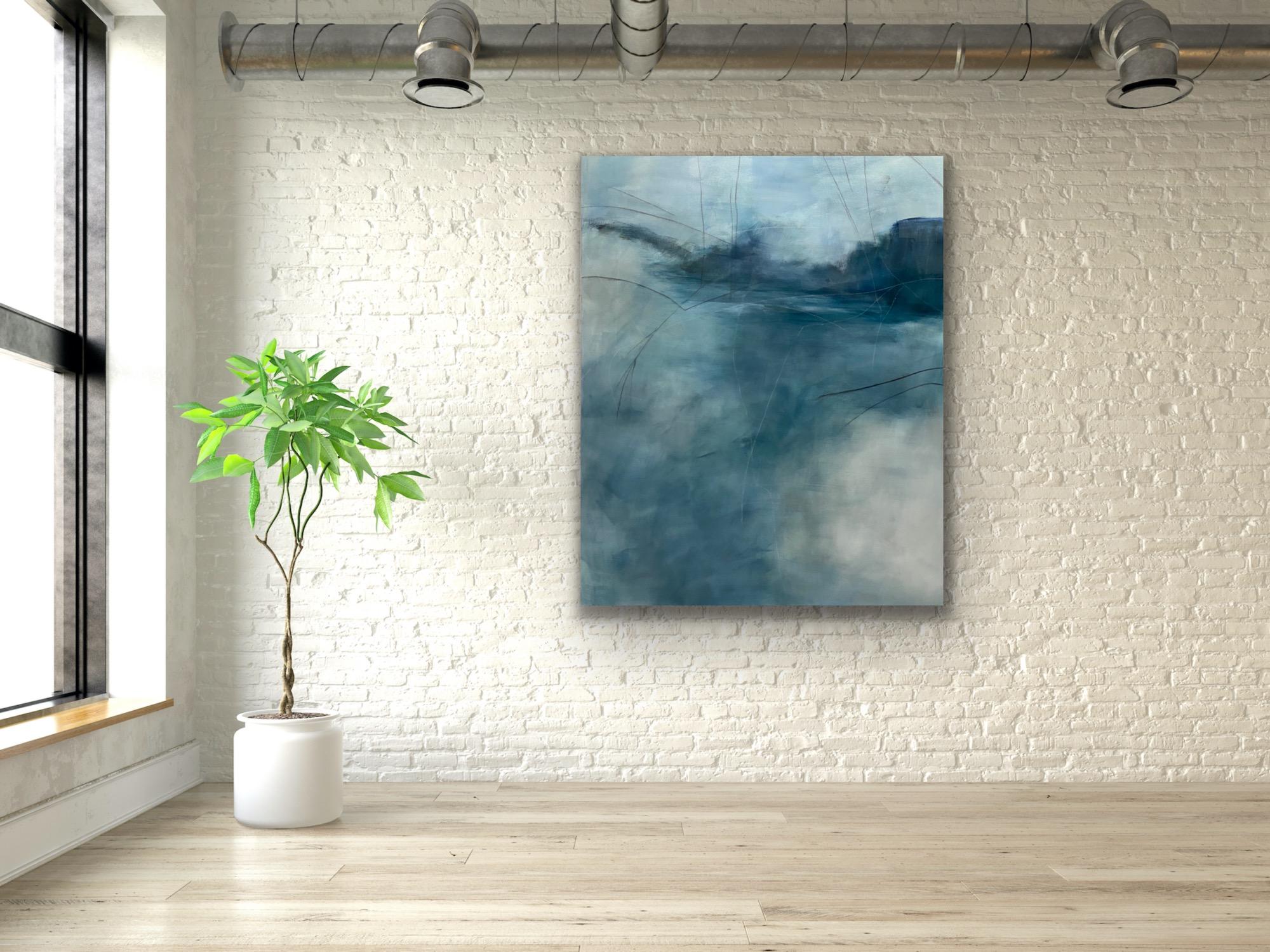 Sense of spirit, From the Chestatee River portfolio, contemporary water, blue For Sale 11