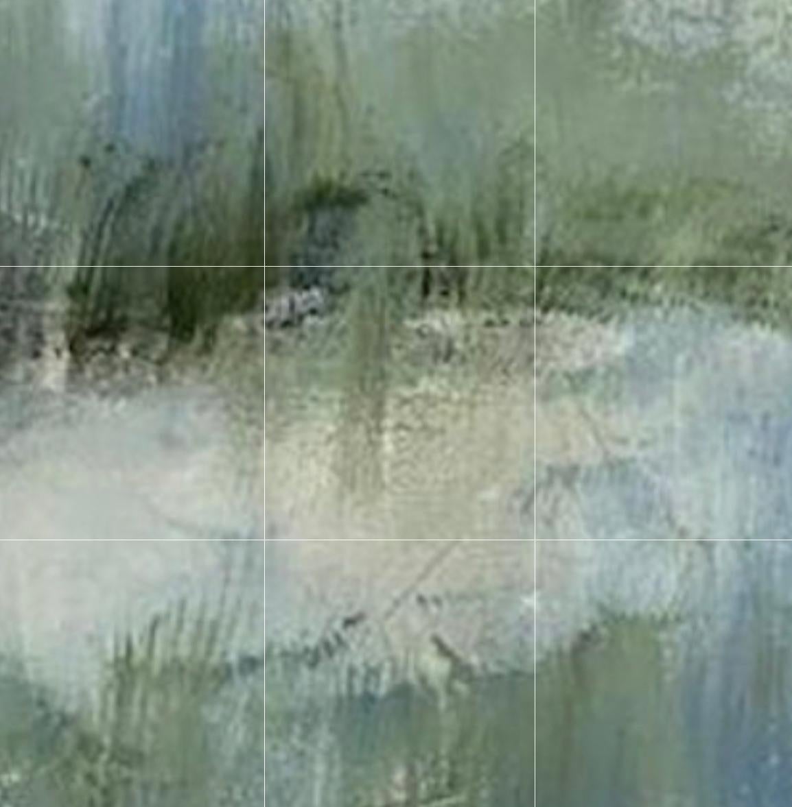 Der Sumpf birgt Geheimnisse, wie auch dieses Sumpfbild.  Es ist eine Mischung aus abstrakter Malerei und Impressionismus mit einem zeitgenössischen Flair.