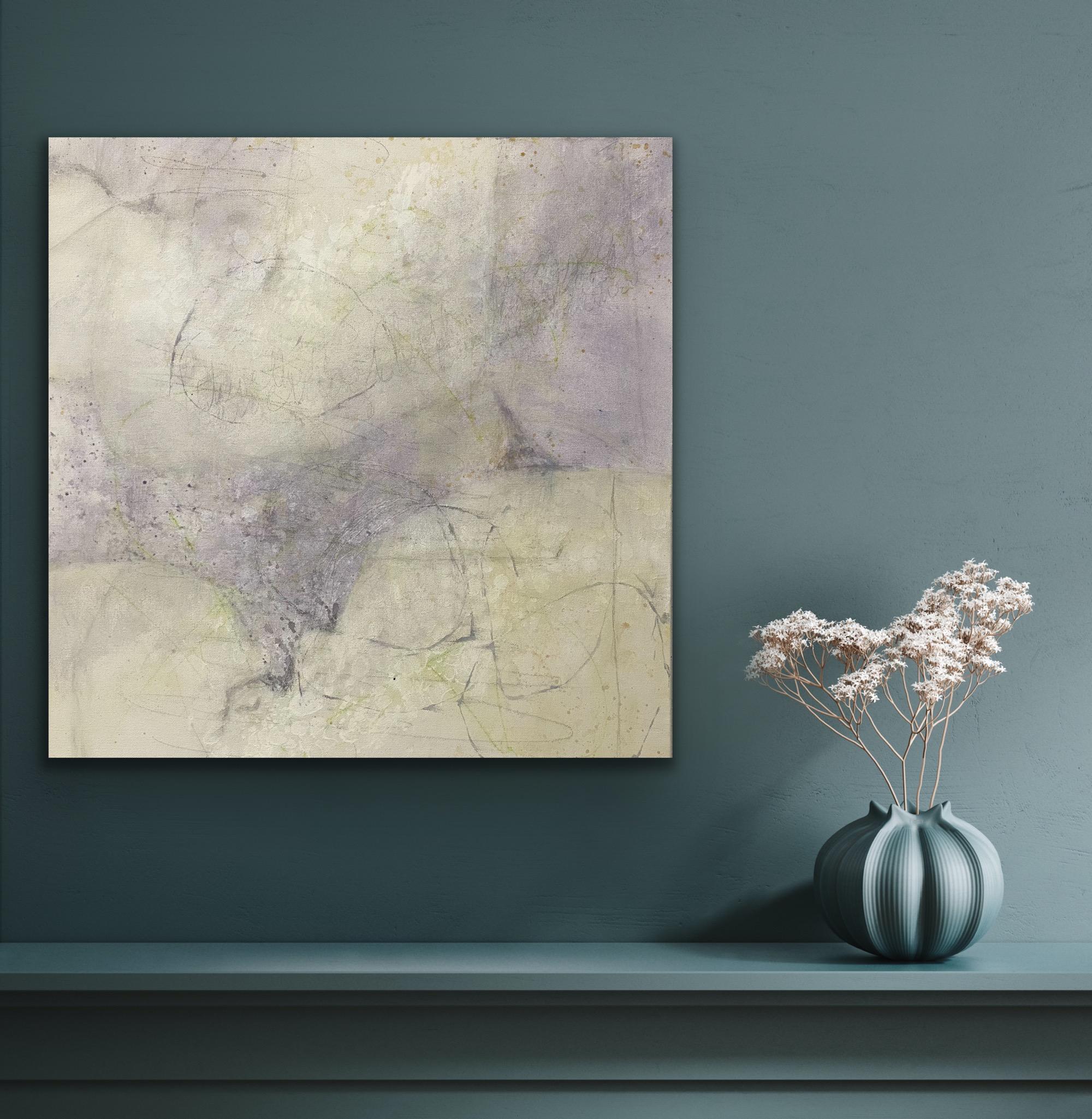 Variation 1, periwinkle, wall art, nature inspired  For Sale 7