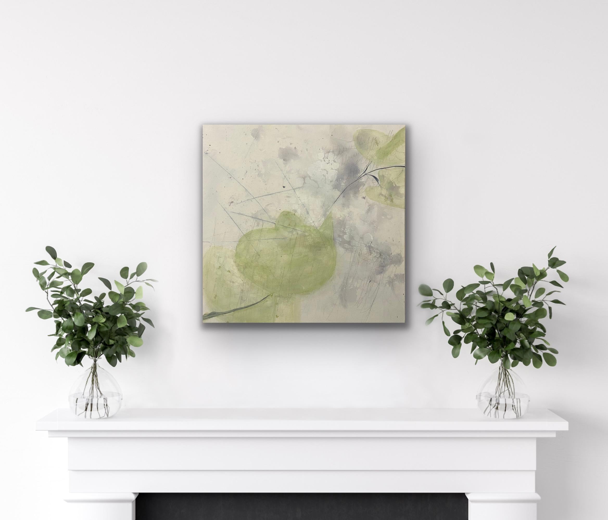 Variazione 15, Greene & Greene, bianco, Arte murale contemporanea, colori freschi di primavera in vendita 10