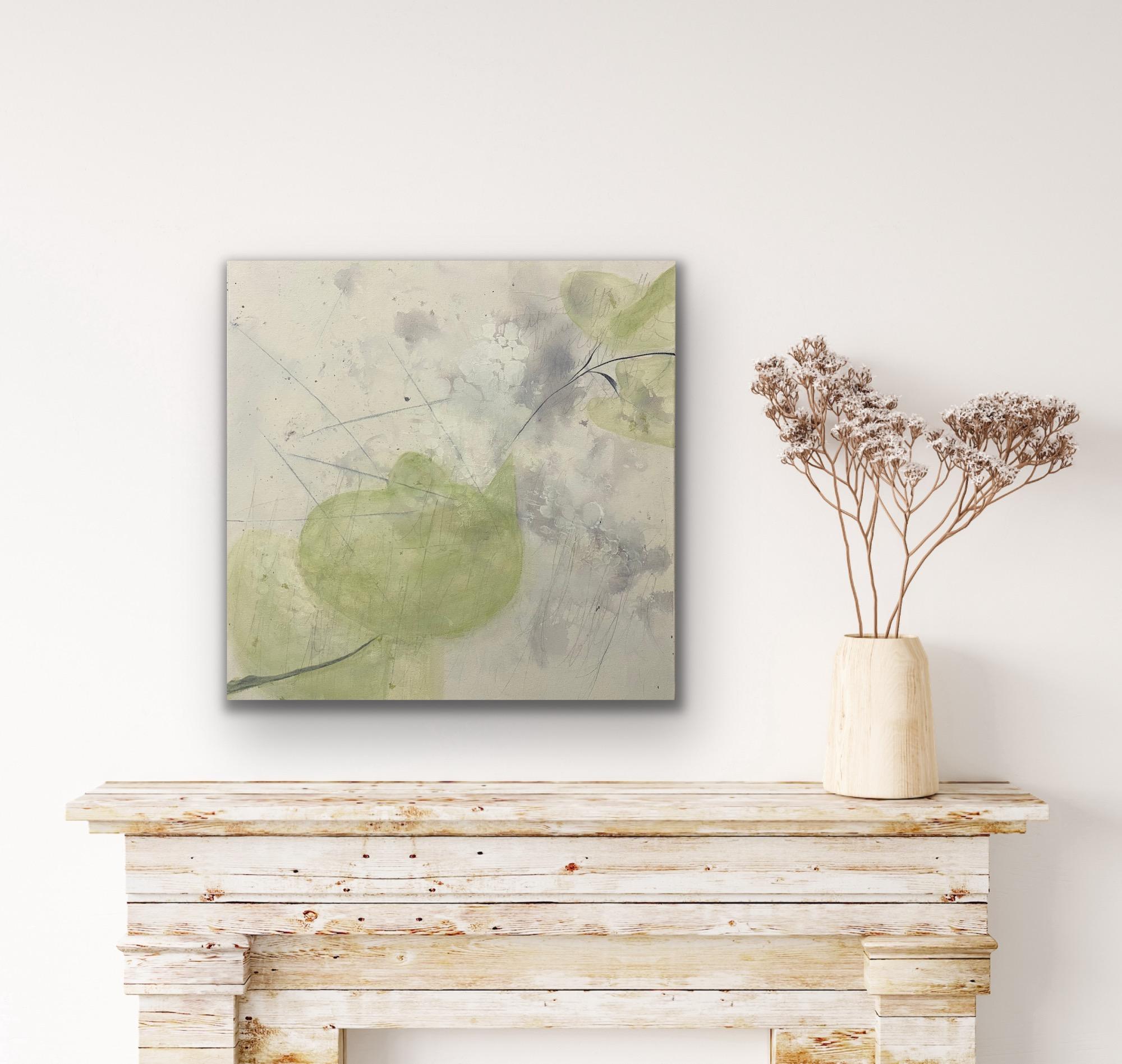 Variazione 15, Greene & Greene, bianco, Arte murale contemporanea, colori freschi di primavera in vendita 11
