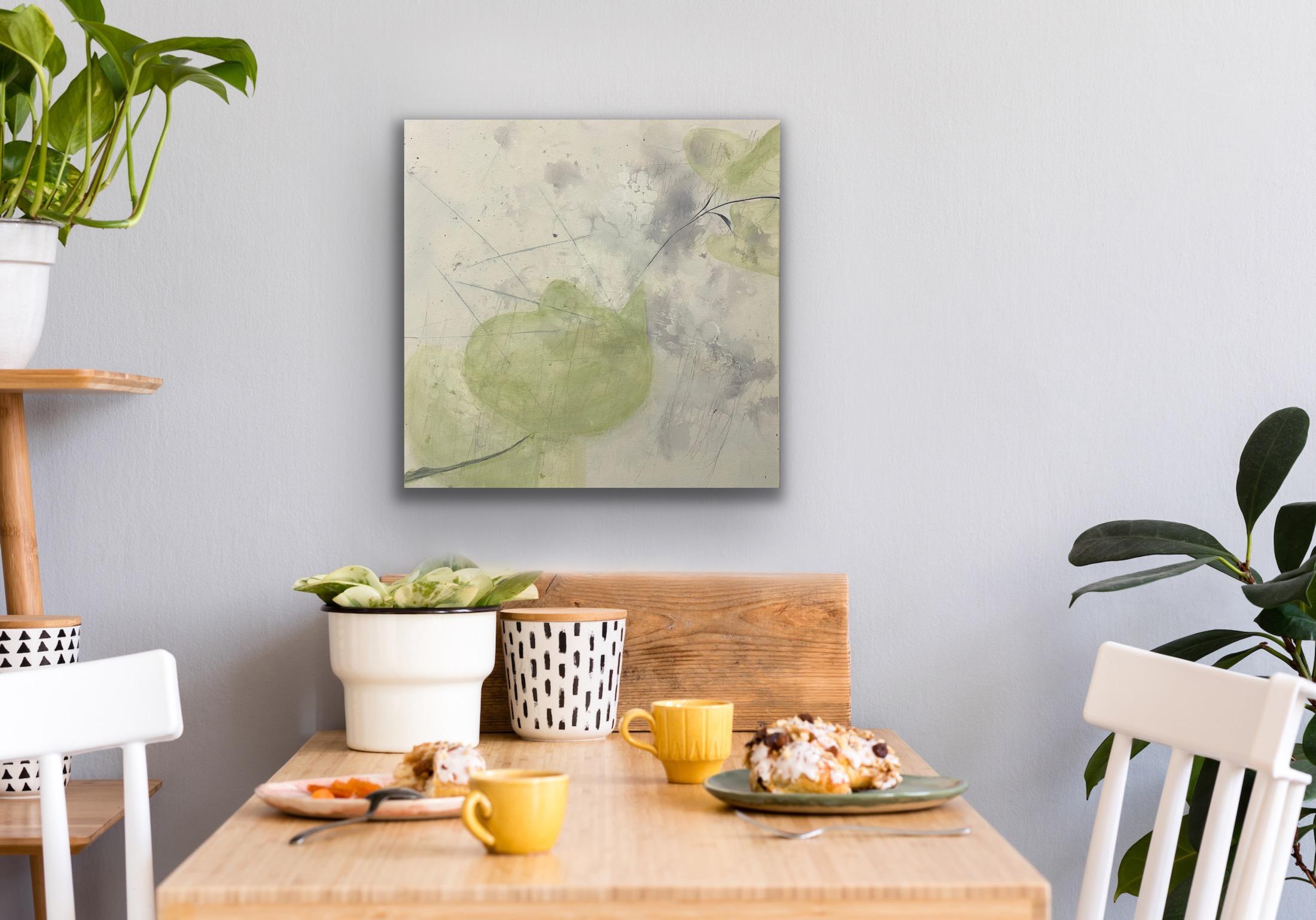 Variazione 15, Greene & Greene, bianco, Arte murale contemporanea, colori freschi di primavera in vendita 13