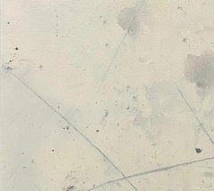 Variación 15, Verde, blanco, Arte mural de decoración contemporánea, colores frescos de primavera