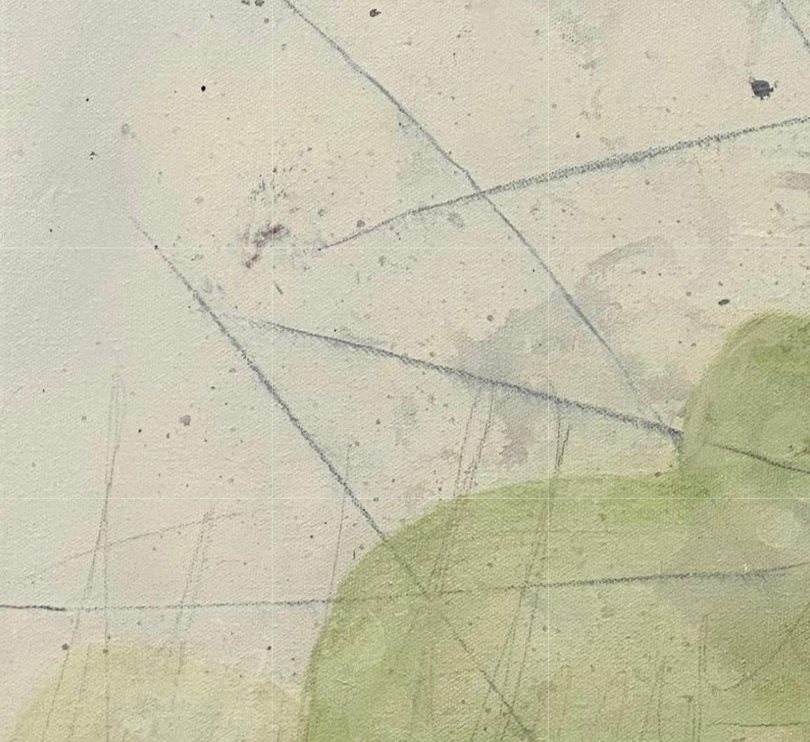 Variazione 15, Greene & Greene, bianco, Arte murale contemporanea, colori freschi di primavera in vendita 2