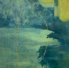 Variation 2, Greene & Greene, paysage contemporain, champ vert, inspiré par la nature