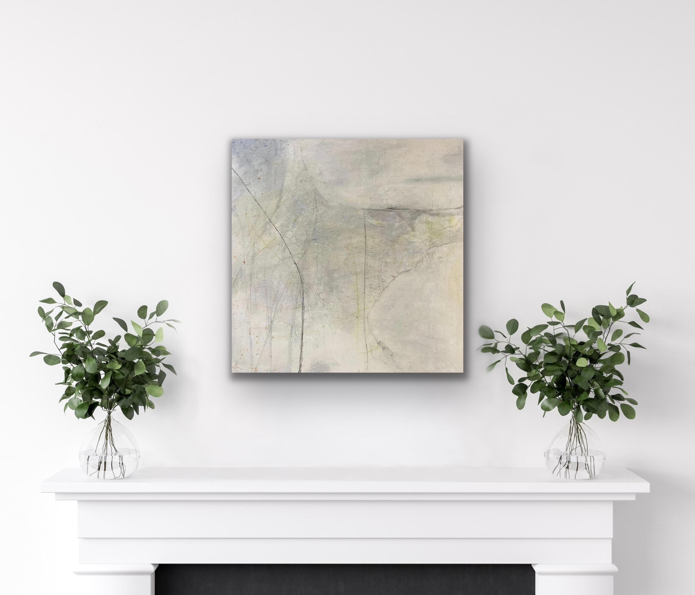 Variazione 6, bianco su bianco, ispirato alla natura contemporanea in vendita 9