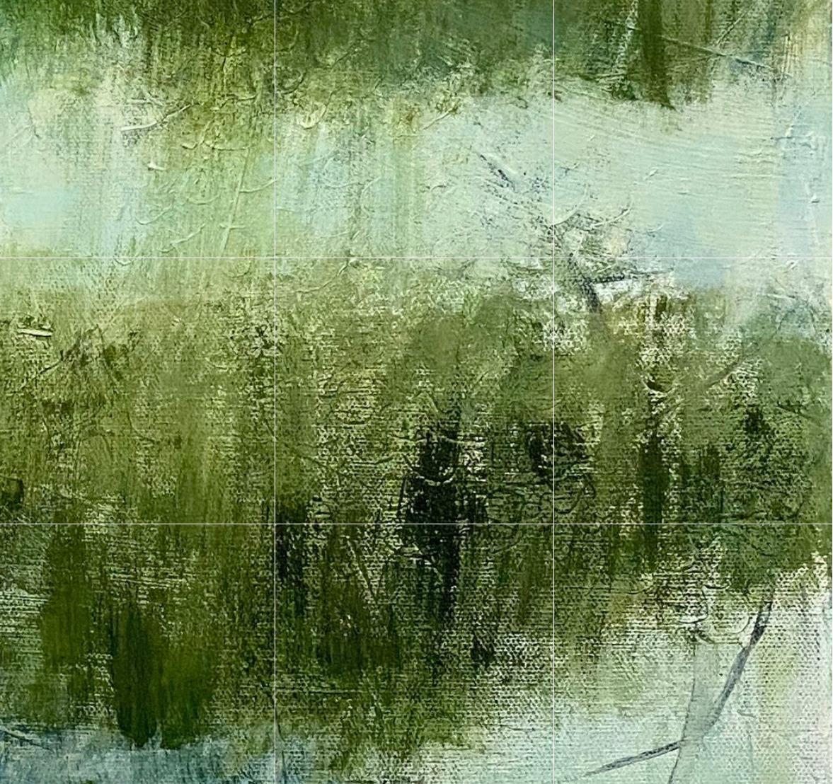Where the marshes run low, abstract landscape, green and blue. Marshes For Sale 3
