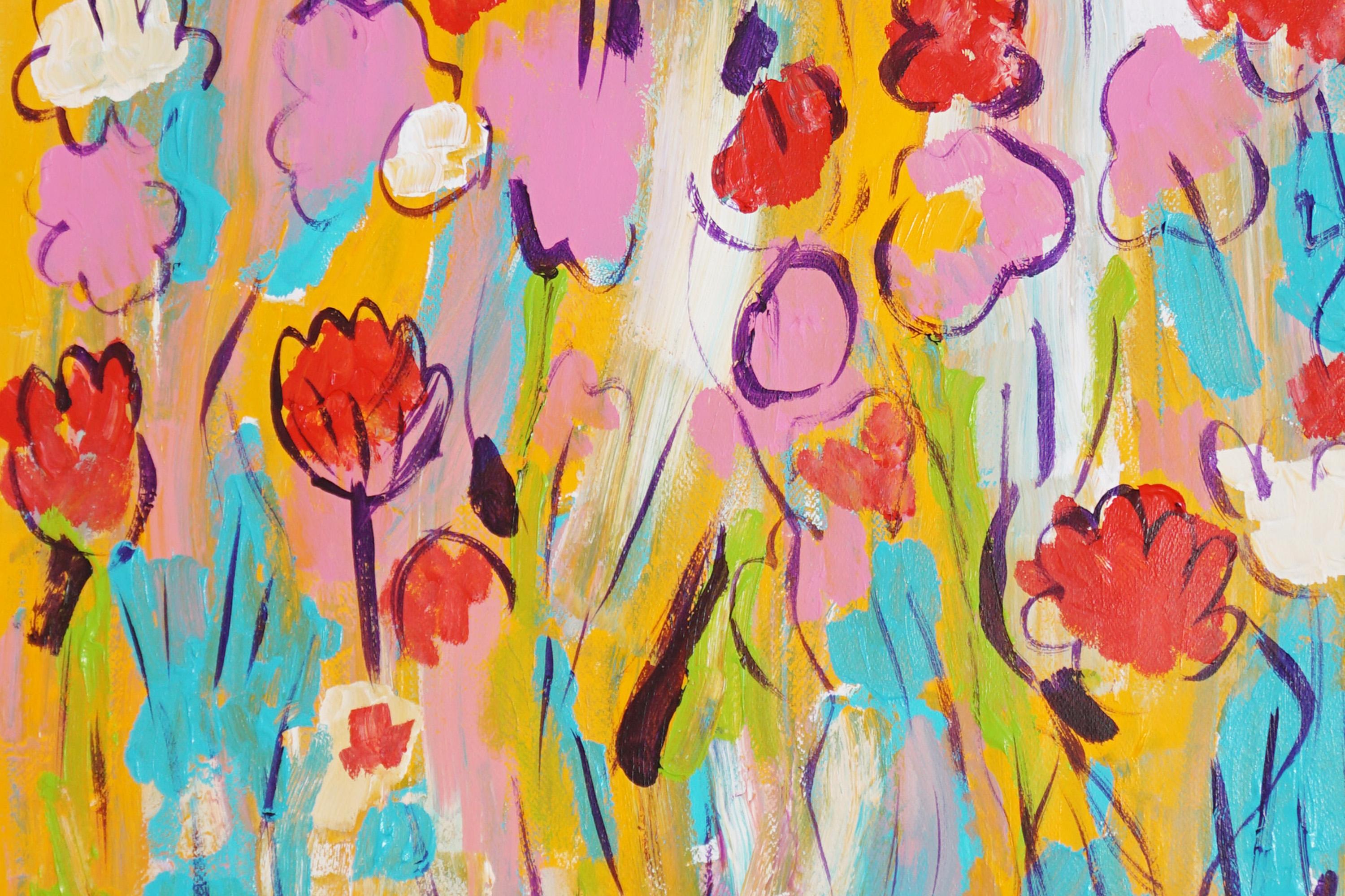 This is a beautiful expressionist style drawing by Juanjo Saez. Juanjo's pictorial work is an exploration of color, texture, and movement, creating vibrant compositions that capture the essence of everyday life with a deeply personal look. Inspired