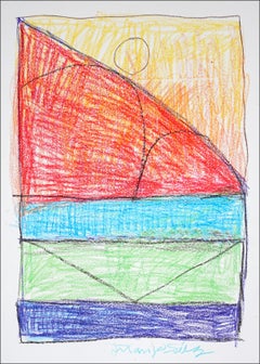 Wooden Architecture Building,  Expressionist Geometric Drawing Gestures, Paper