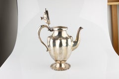 Juarez Alameda Sterling Silver Holloware Set Coffe Pot Creamer Sugar Vintage