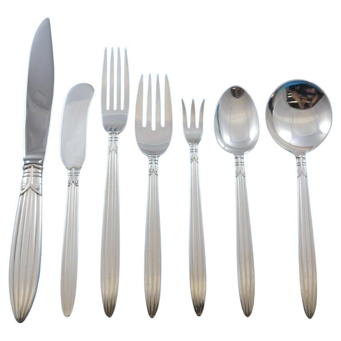 Jubilee by Reed & Barton Sterling Silver Flatware Set 8 Service 56 Pieces For Sale