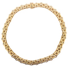 Jubilee Link Chain in 14 Karat Yellow Gold, Custom Vintage Jubilee Link Chain