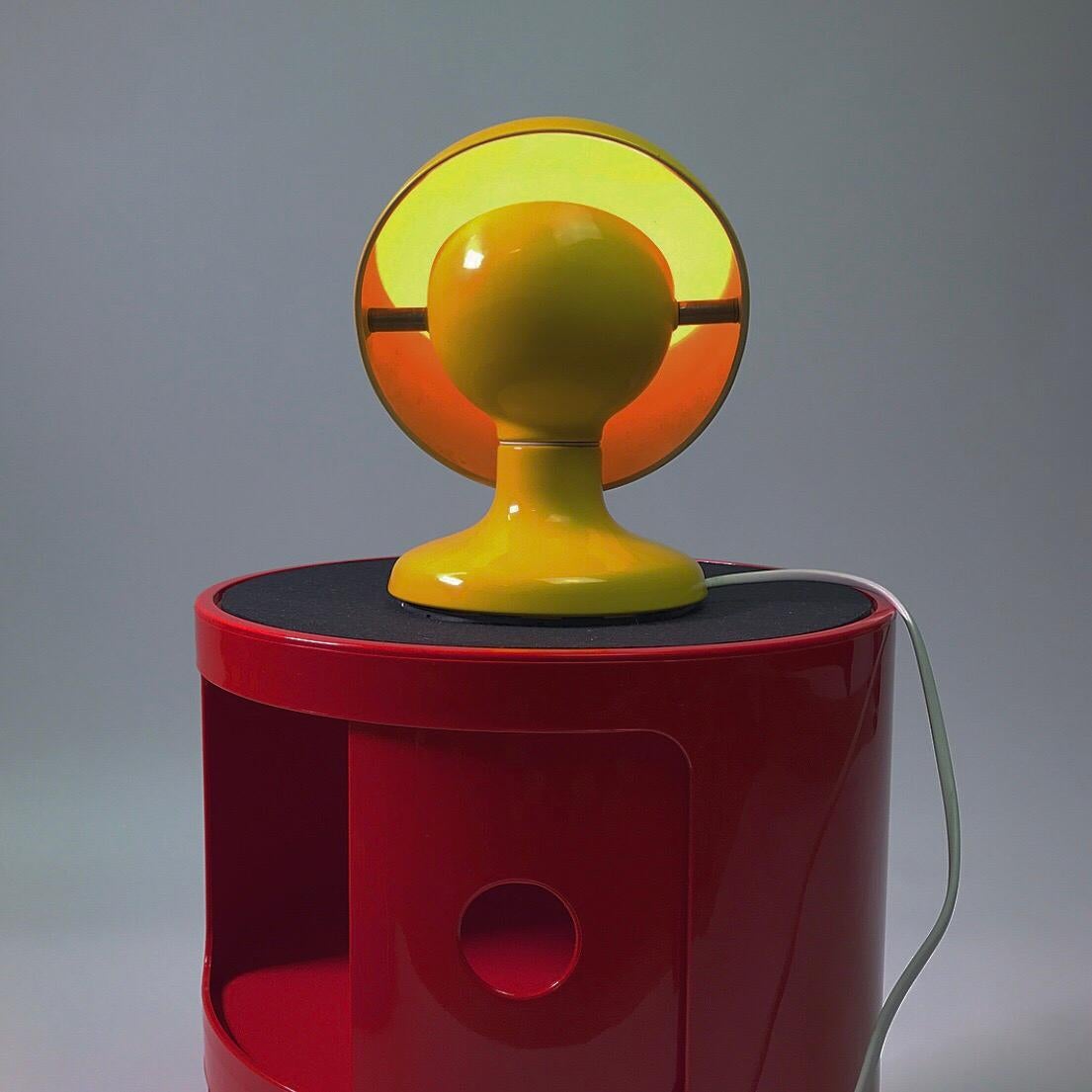 Lacquer Jucker table lamp by Tobia Scarpa for Flos, Italy, 1962