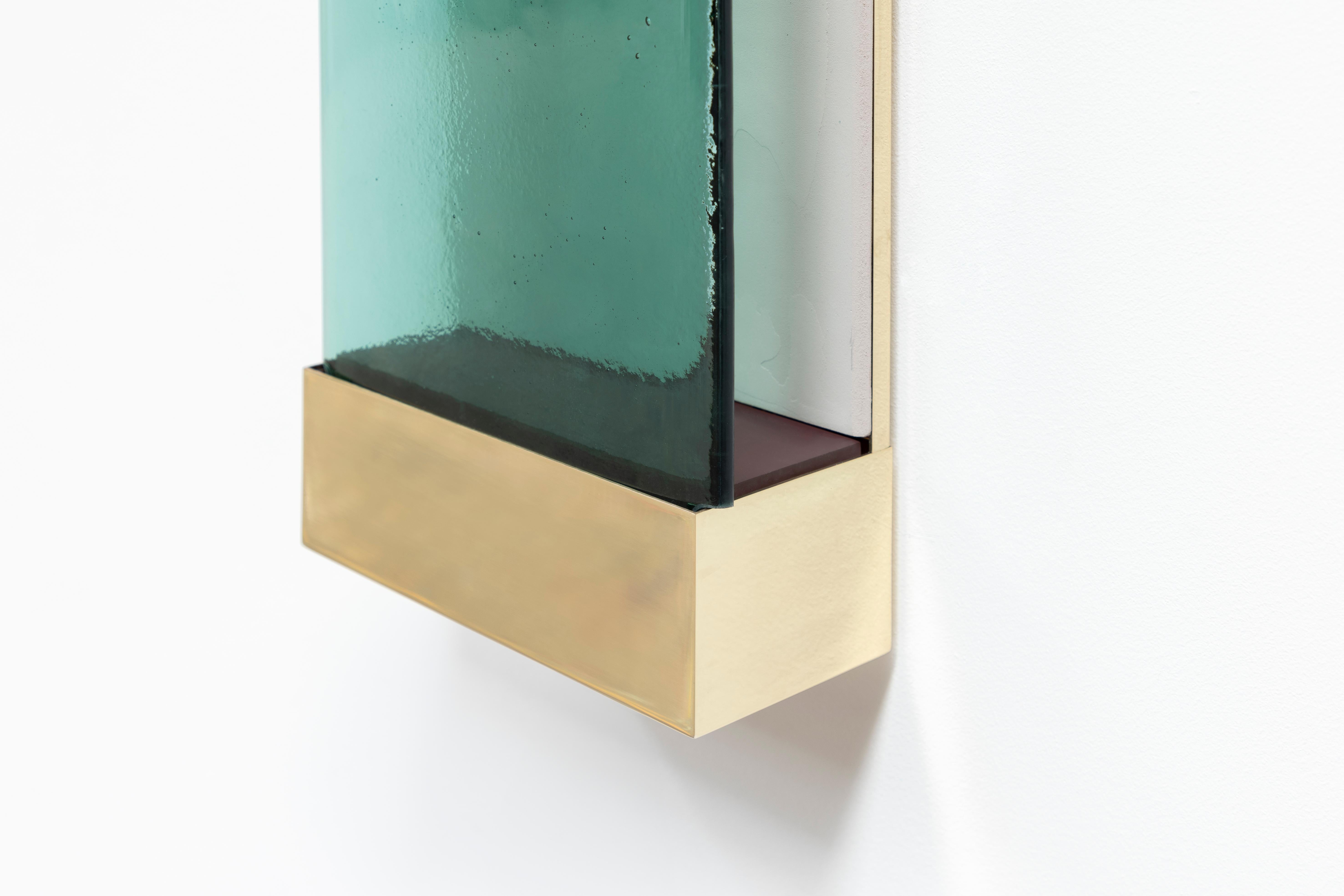 Modern Jud Wall Lamps Agave by Draga&Aurel Resin, 21st Century Glass Resin Brass For Sale