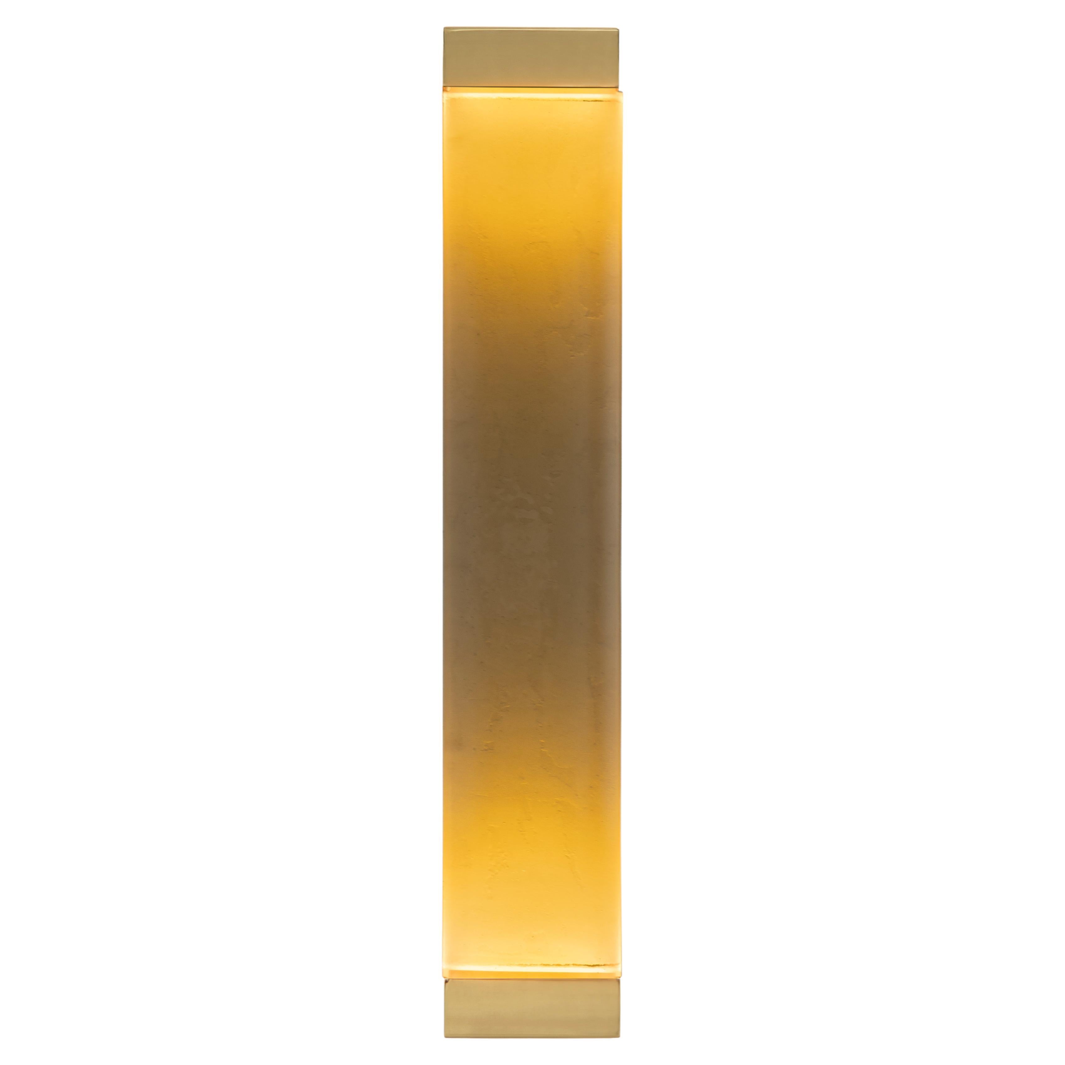 Jud Wall Lamps Ambra by Draga&Aurel Resin, 21st Century Glass Resin Brass