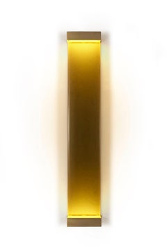 Vintage Jud Wall Lamps Ambra by Draga&Aurel Resin, 21st Century Glass Resin Brass