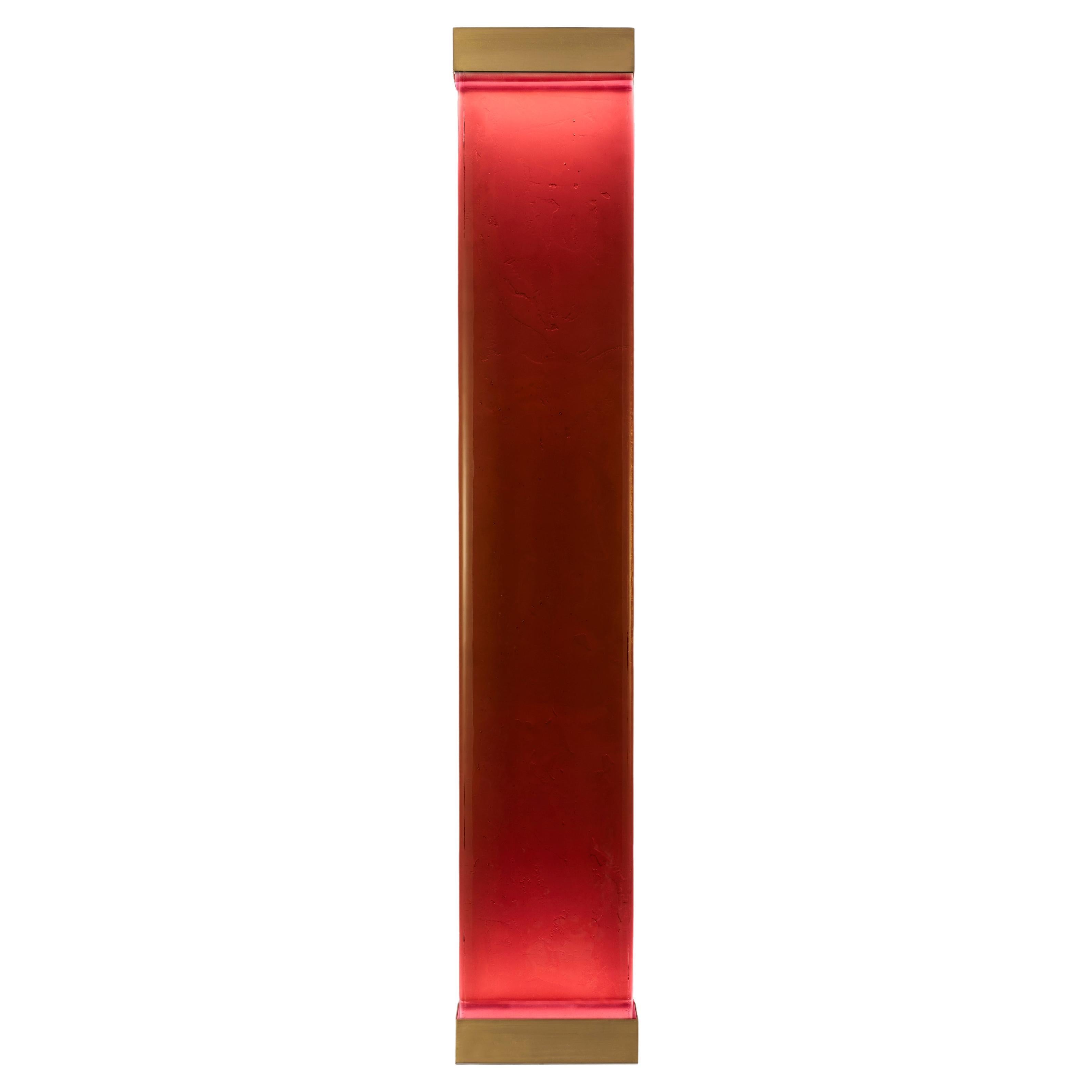 Jud Wall Lamps Carminio by Draga&Aurel Resin, 21st Century Glass Resin Brass  For Sale
