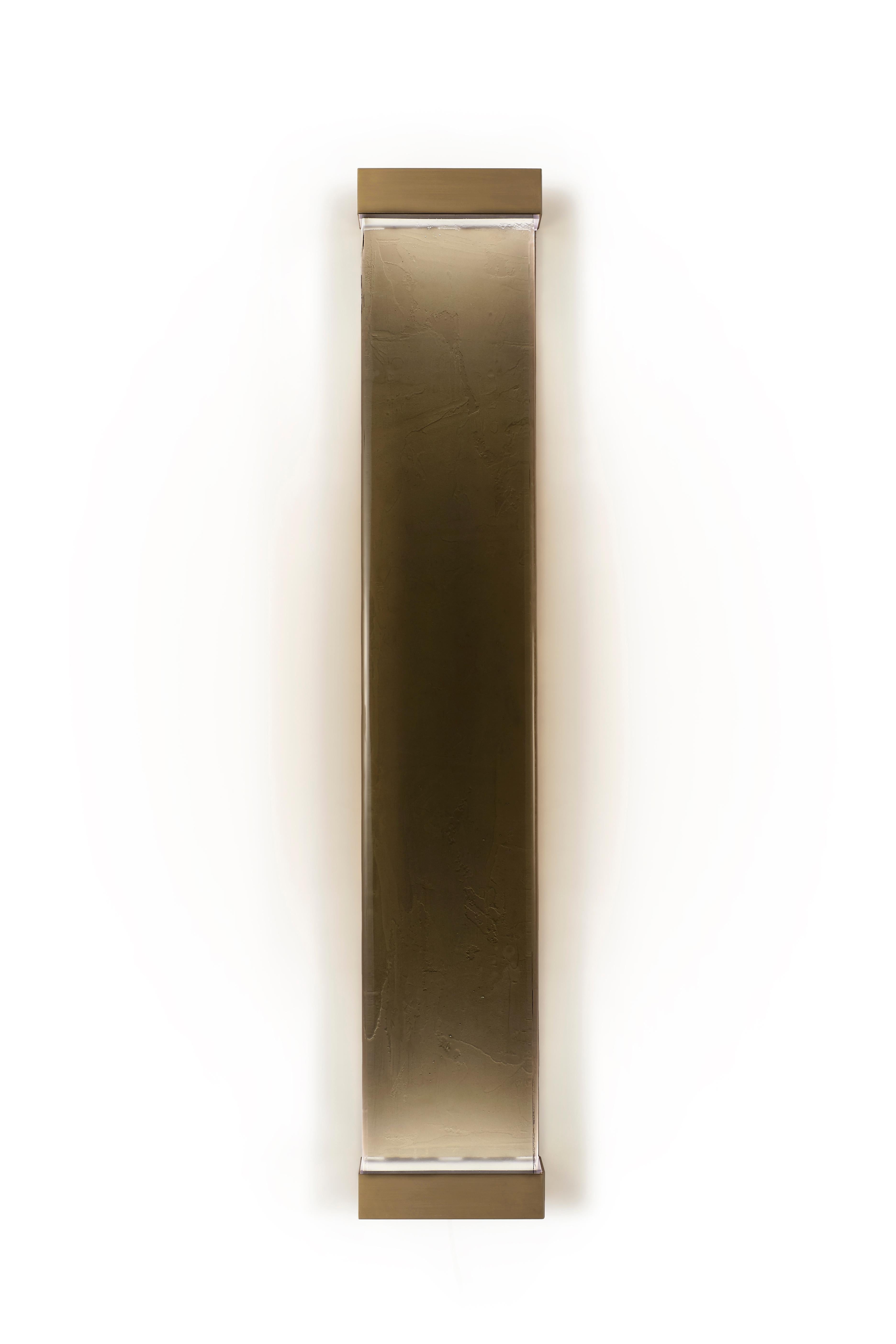 Jud Wall Lamps Polvere by Draga&Aurel Resin, 21st Century Glass Resin Brass For Sale