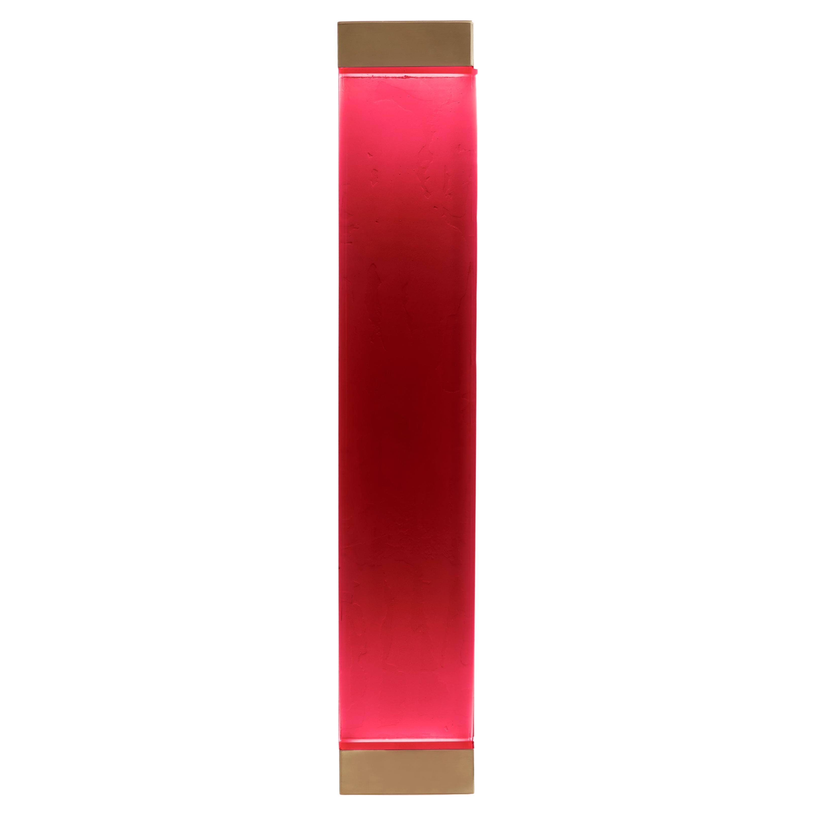 Jud Wall Lamps Carminio by Draga&Aurel Resin, 21st Century Glass Resin Brass For Sale