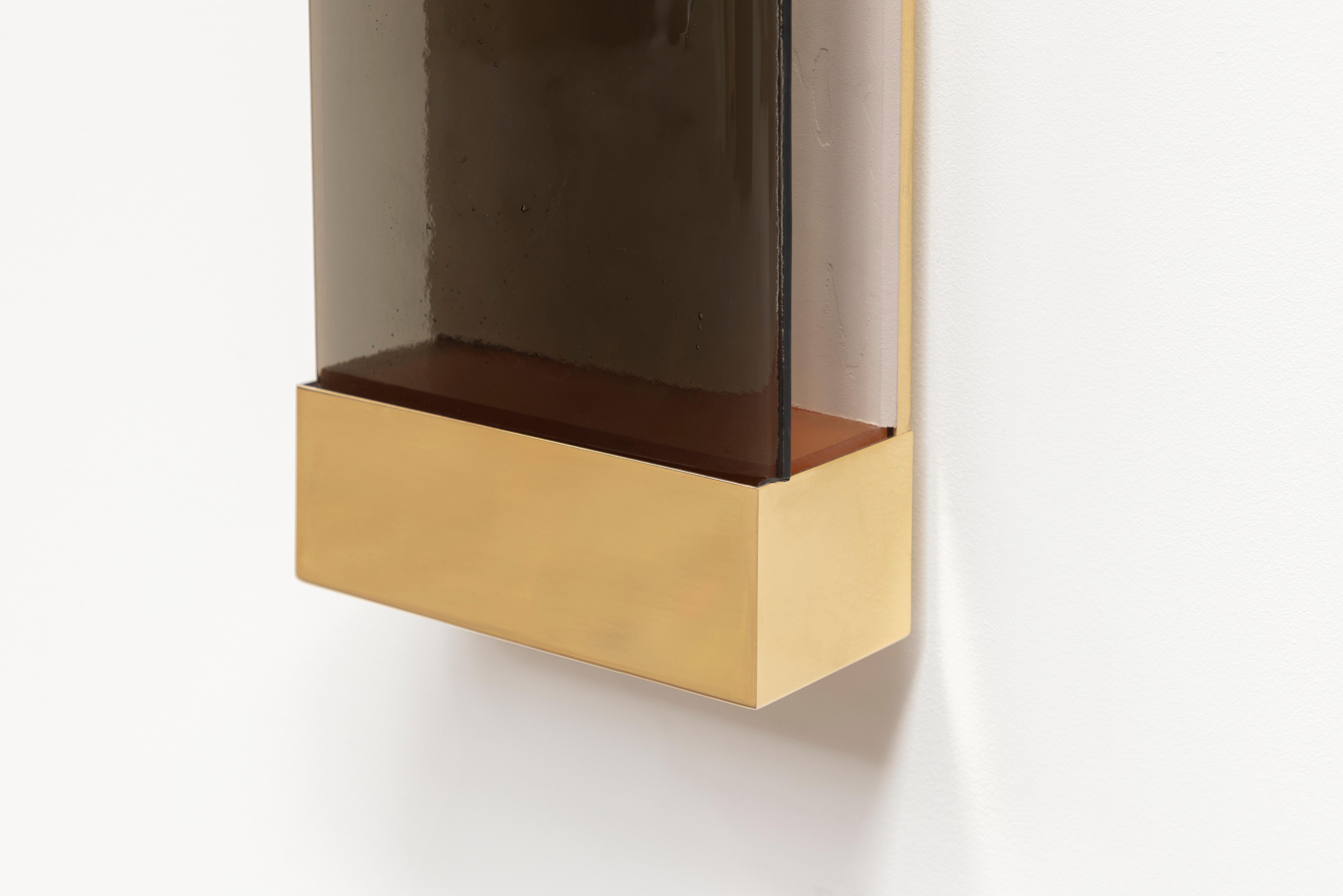 Modern Jud Wall Lamps Cotto by Draga&Aurel Resin, 21st Century Glass Resin Brass For Sale