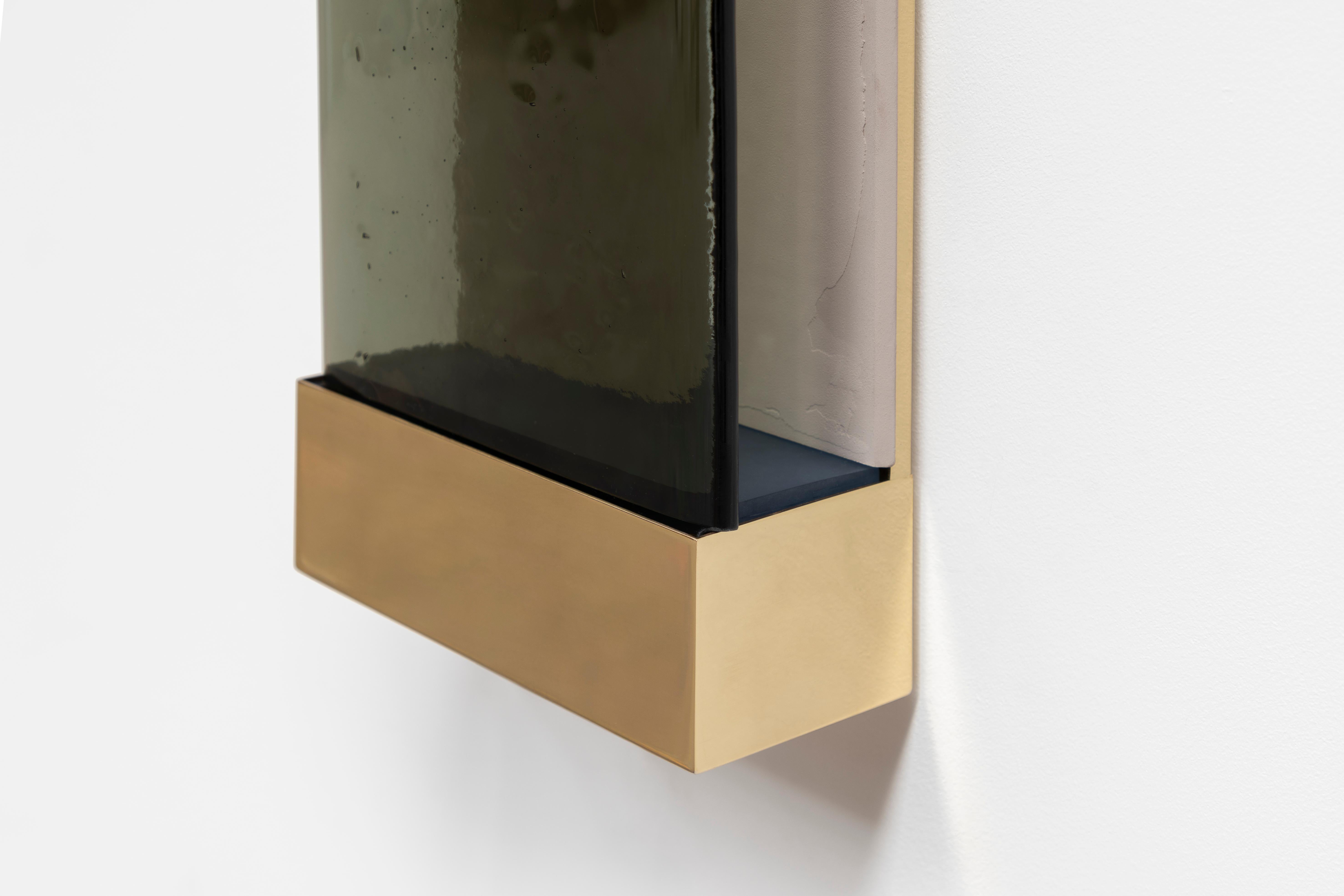 Modern Jud Wall Lamps Polvere by Draga&Aurel Resin, 21st Century Glass Resin Brass For Sale