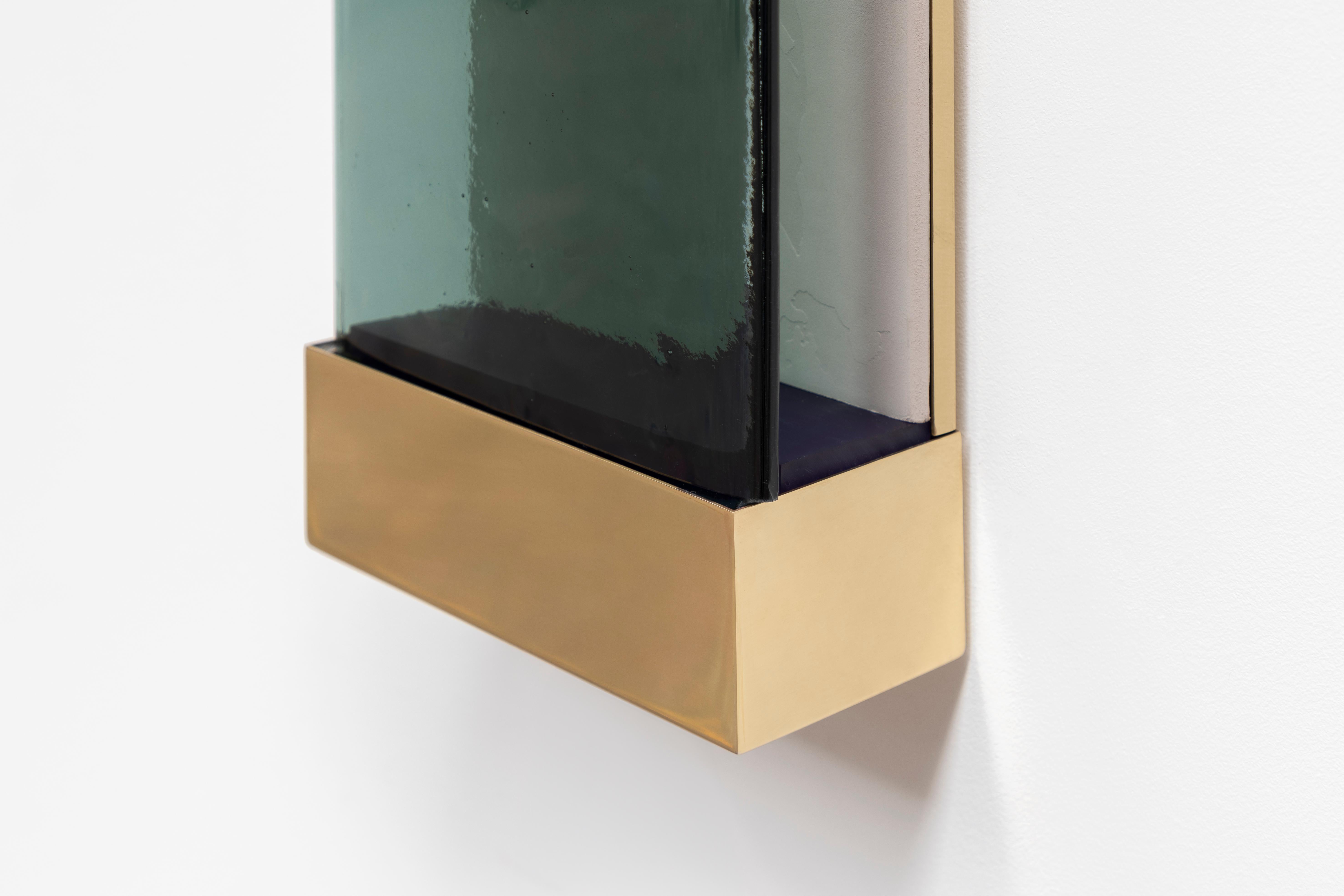 Modern Jud Wall Lamps Rubinio by Draga&Aurel Resin, 21st Century Glass Resin Brass For Sale