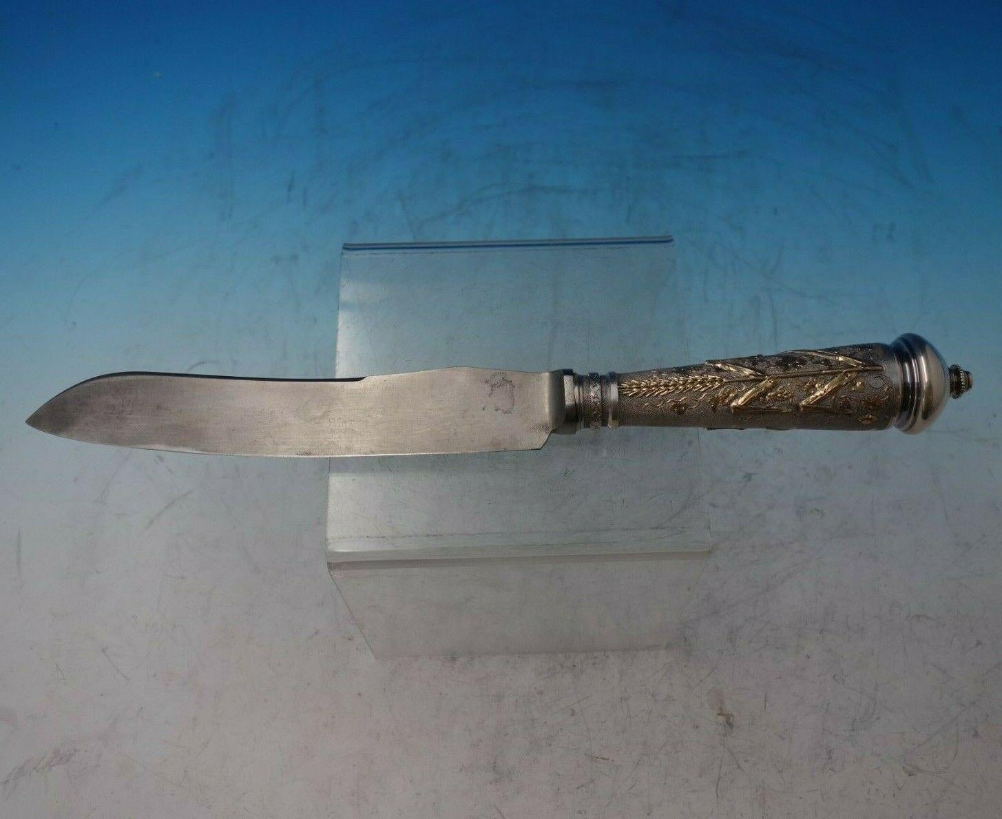 Judaica by Gorham Juego de Challah de plata de ley Caja de 2 piezas #20 Fecha 1872 #6046 en Excelente estado para la venta en Big Bend, WI