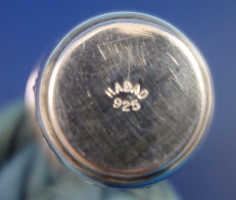 Judaica by Hadad Brothers Sterling Silver Cordial Cup Basket Weave GW