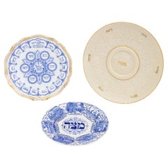 Judaica Ceramic Passover Seder Plates, 3