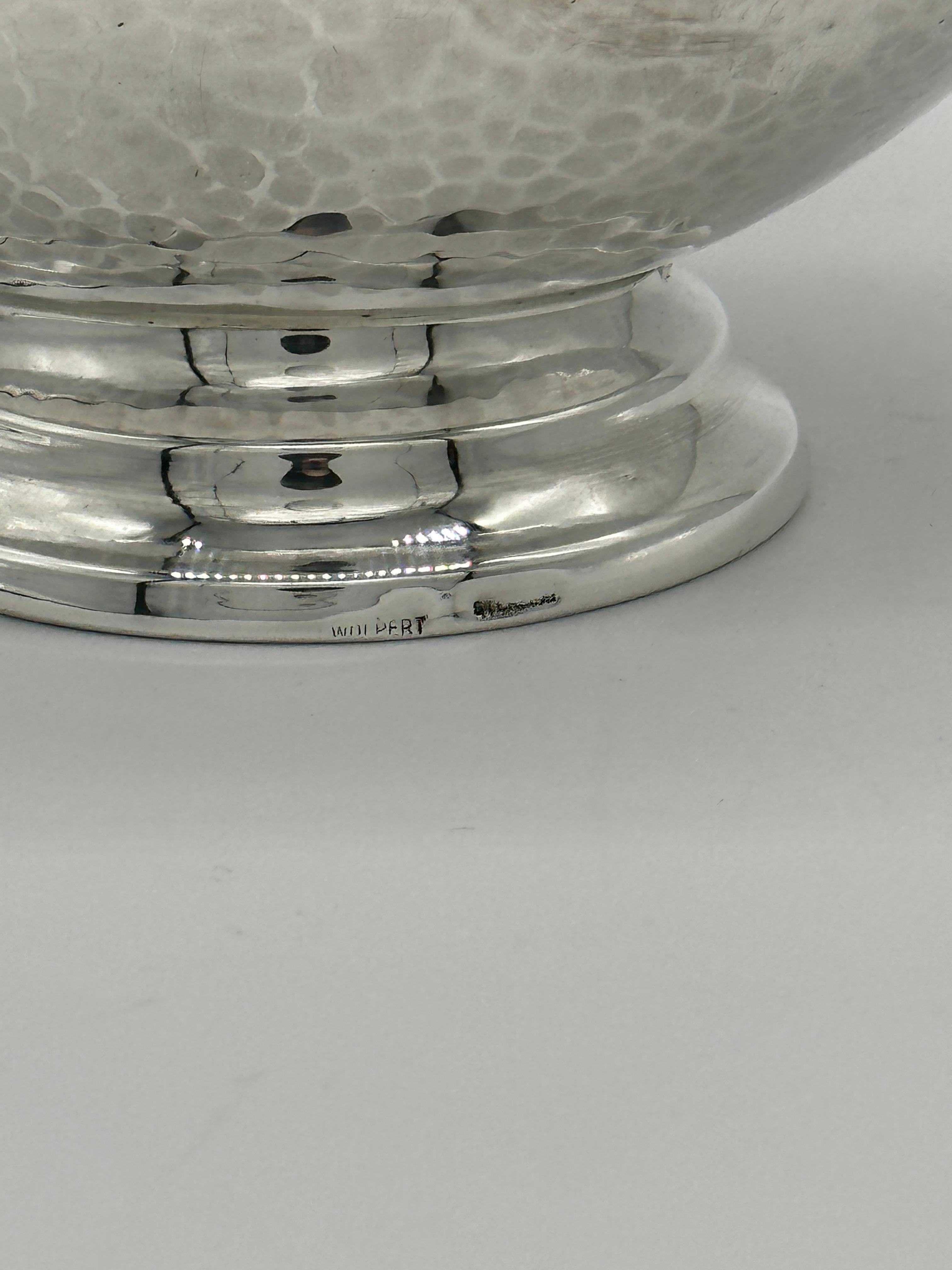 JUDAICA CAJA DE PLATA PARA ETROG DISEÑADA POR LUDWIG WOLPERT. Nueva York, siglo XX en venta 11