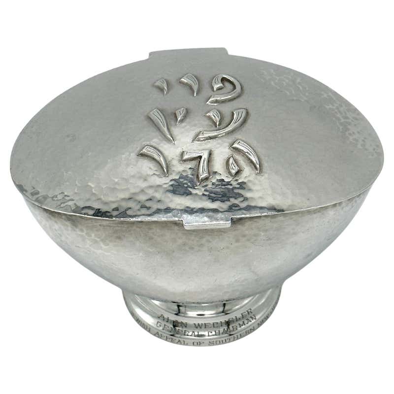 extremely rare Algerian Judaica silver, jewish Dowry box early 19th ...