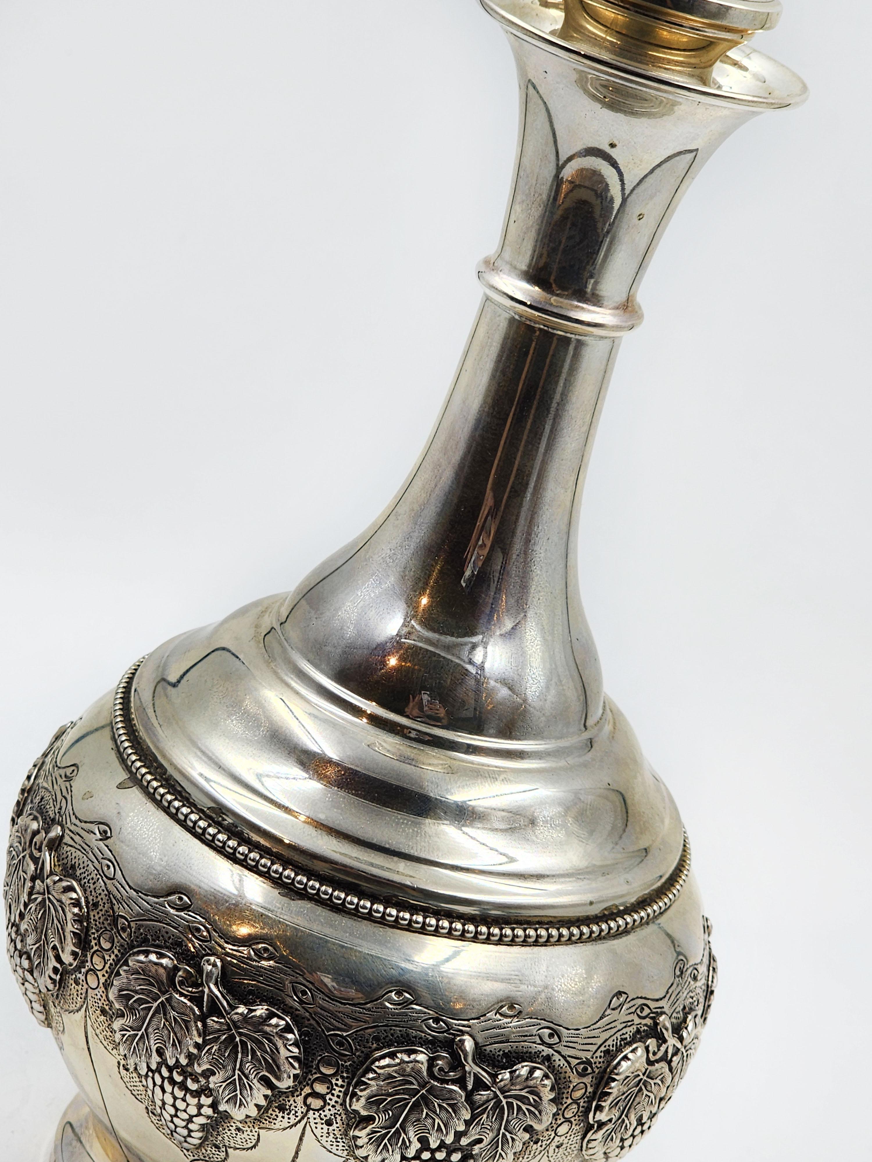 Judaica Silberne Likörflasche aus Judaica von HAZORFIM (Israelisch) im Angebot