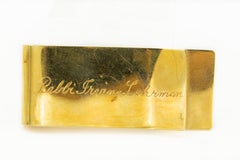 Judaica Torah, Star of David, Menorah Diamond 14k Money Clip from Rabbi's Estate