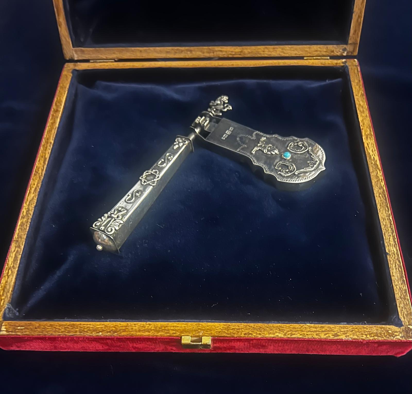 An extraordinary example of sterling silver Purim Rattler (Grogger) from 19th century (1873) was found in Vienna and survived WW2. The Rattler is in perfect condition and functions as it suppose to, making a loud specific noice. These instruments,