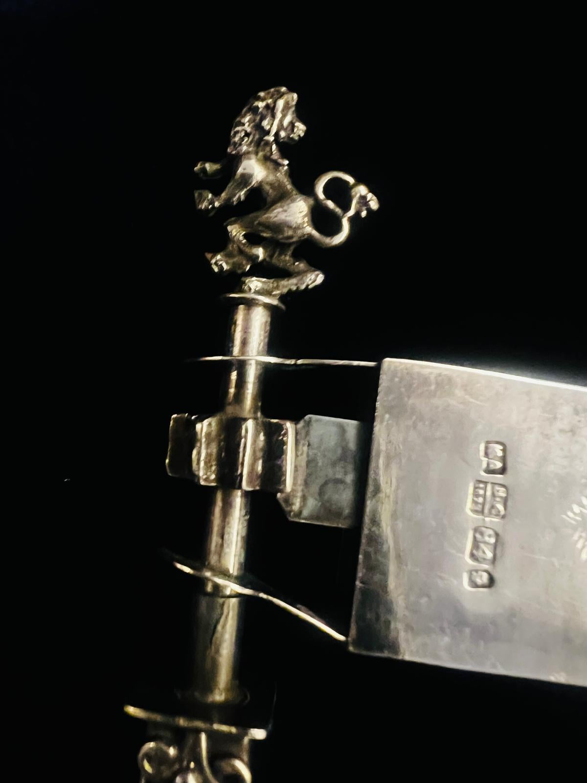 Judaical Antique Rare Sterling Silver Purim Rattler (Grager/Grogger) 1873 In Excellent Condition In Doha, QA